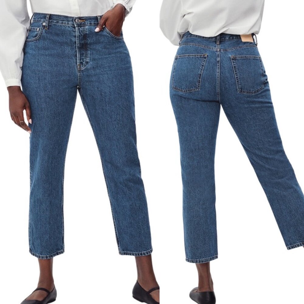 Everlane Women's Straight Leg Jeans - Blue